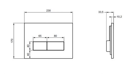 Ideal Standart W3710AA Фиксируемая к стене рама для монтажа подвесных унитазов, с двойной хромированной панелью смыва Ideal Standard в Сочи