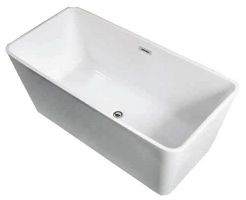 Ванна акриловая Azario LINCOLN 1600*800*580, свободностоящая, в комплекте с сифоном и металлической рамой в Сочи