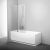 Шторка для ванны CVS2-100 левая блестящий+стекло Transparent Ravak в Сочи