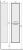 Frame Пенал подвесной Белый/Дуб сонома Raval в Сочи