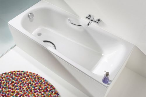 Kaldewei Eurowa Verp. Стальная ванна 150*70*39, alpine white, без ножек, с отверстиями для ручек в Сочи