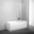 Шторка для ванны CVS2-100 правая блестящий+стекло Transparent Ravak в Сочи